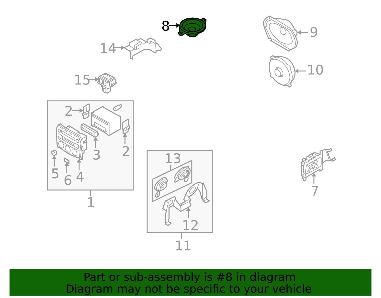NE61-66-960 - Inst Panel Speaker - 2006-2018 Mazda | Mazda Swag