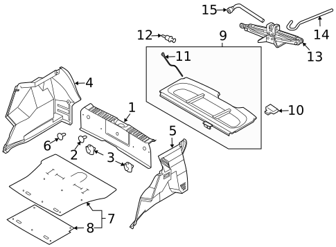 Interior Trim - Rear Body for 2008 Chevrolet Aveo5 #0
