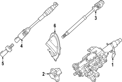 Steering Column Assembly for 2025 Lexus LX700h #0