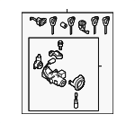 57491SC330 - Steering: Lock Cylinder Assembly for Subaru Image