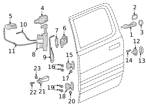 Lock & Hardware for 2020 Ram 1500 #1