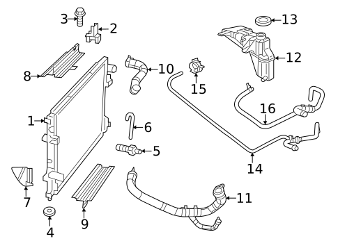 Radiator & Components for 2014 Chrysler 300 #0