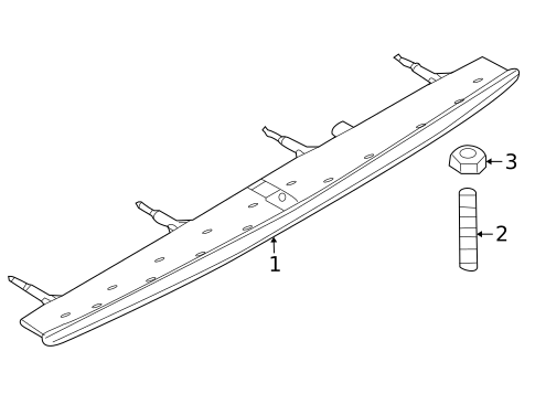 High Mounted Stop Lamp for 2011 BMW 1 Series M #0