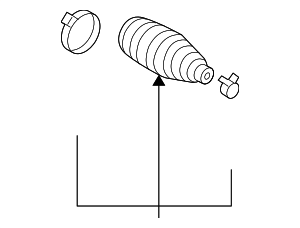 4553526060 - : Tie Rod Boot for Lexus: LS460, LS600h Image