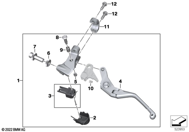 32729457892 - Steering: Clamp                     for BMW-Motorrad Image
