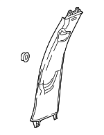 42660119 - Body: Door Pillar Post Trim Set for GM Image