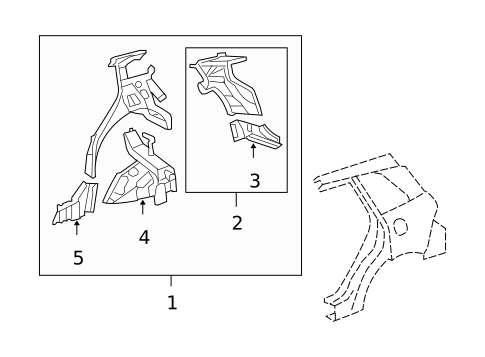 Inner Structure for 2009 Acura RDX #0