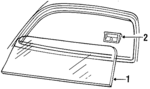 5255110 - Body: Glass Support for Chrysler: Imperial, LeBaron, New Yorker, Town &amp; Country | Dodge: Caravan, Grand Caravan, Mini Ram, Spirit Image