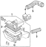 3A0129607AF - : Air Cleaner Assembly for Volkswagen Image