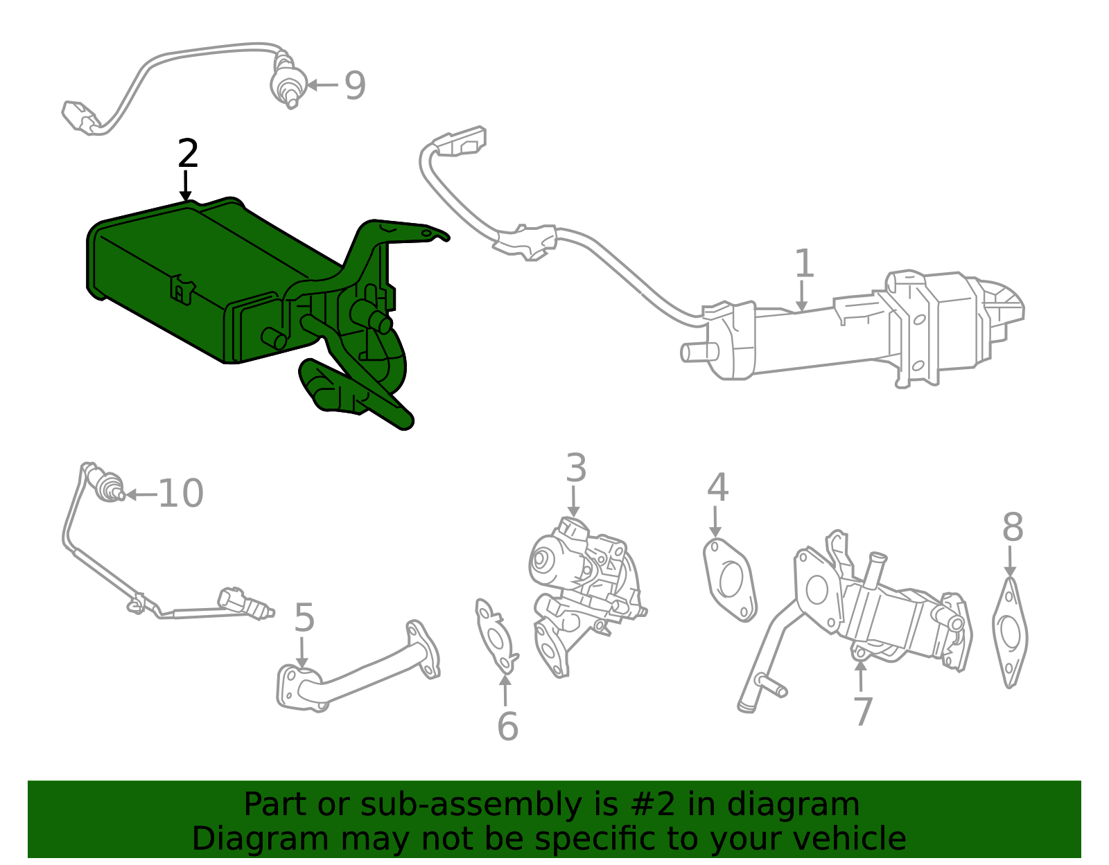 2012-2017 Toyota Prius V Vapor Canister 77740-47080 | Toyota Parts Express