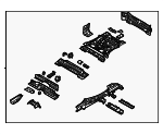 65500P0500 - Body: Floor Pan Assembly for Hyundai: Tucson Image