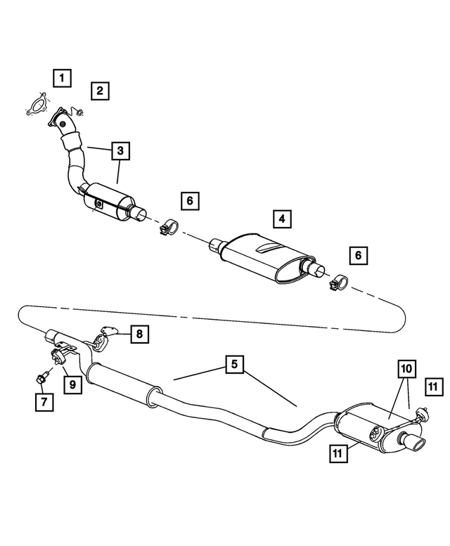 4809660AE - Exhaust: Catalytic Converter for Mopar Image