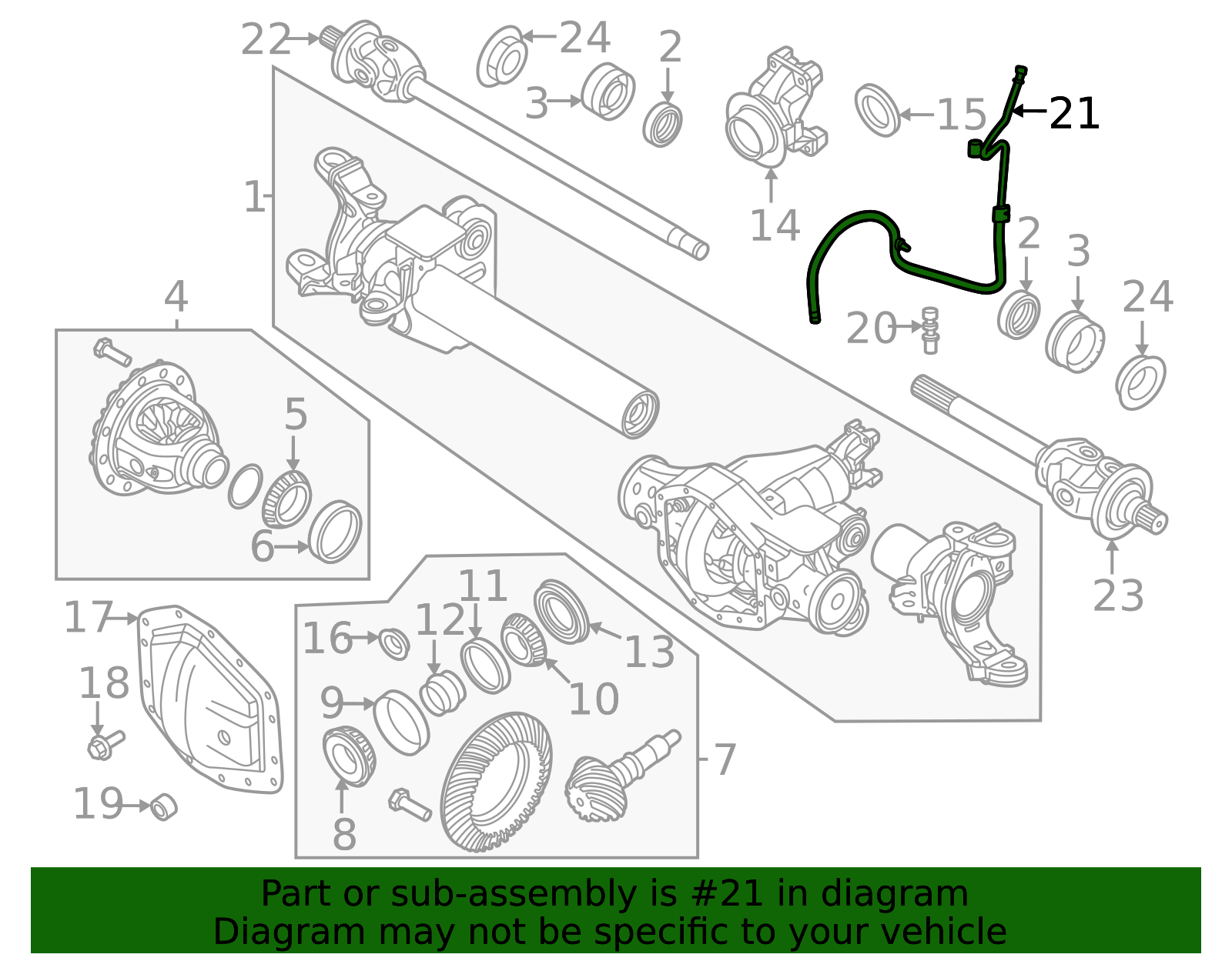 PC3Z-3B476-A - Vent Hose - 2023-2026 Ford | Eastgate Ford Parts