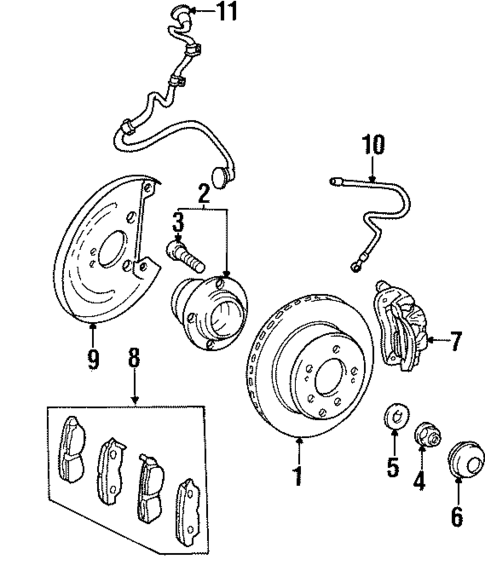 Anti-Lock Brakes for 2000 Hyundai Tiburon #2