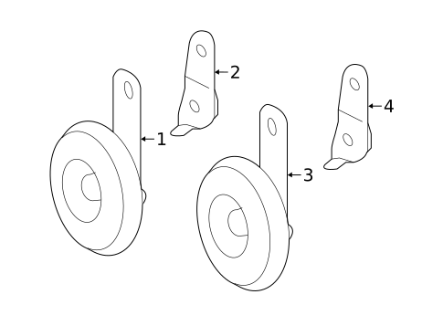 Horn for 2020 Toyota Prius Prime #0