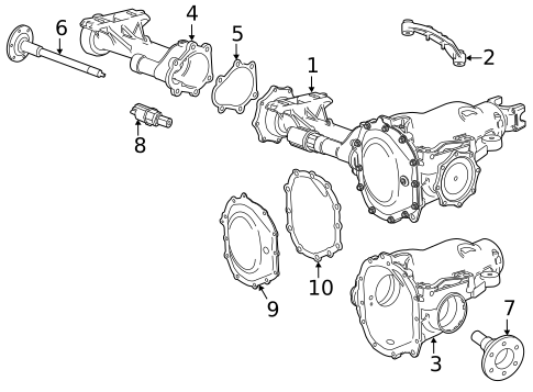 Carrier & Components for 2022 Chevrolet Silverado 3500 HD #0