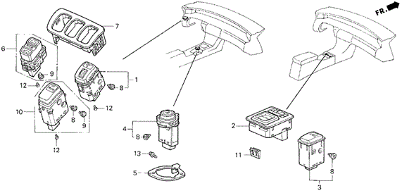 Switch for 1993 Honda Prelude #0