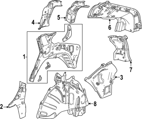 Inner Structure for 2025 Cadillac LYRIQ #0