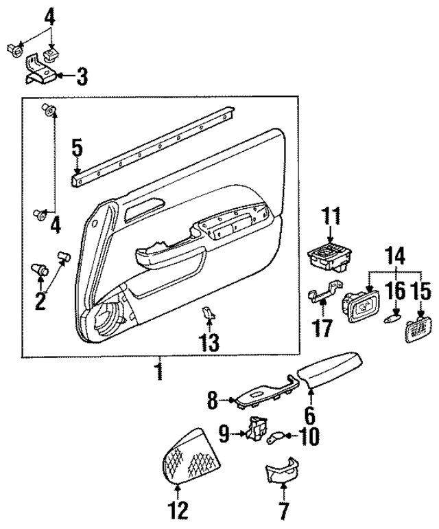34255SM4961ZG - Electrical: Courtesy Light for Honda Image