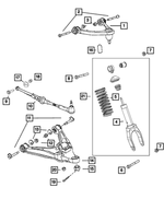 68228271AA - Rear Suspension: Rear Coil Spring for Mopar Image