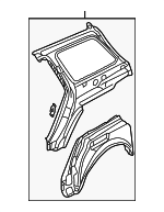 4Z7810182A - Body: Inner Panel Assembly for Audi: Allroad Quattro Image