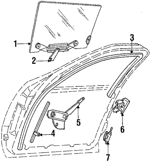 4310784 - Body: Door Glass for Mopar Image