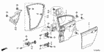 72636TL2A01 - Body/Air Conditioning: CLIP, DOOR PAD for Acura Image
