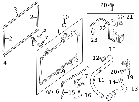 Radiator & Components for 2017 Nissan Pathfinder #0