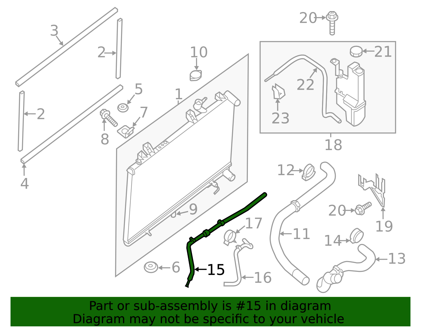 2013-2017 Nissan Pathfinder Oil Cooler Tube 21631-3KA0B | TascaParts.com