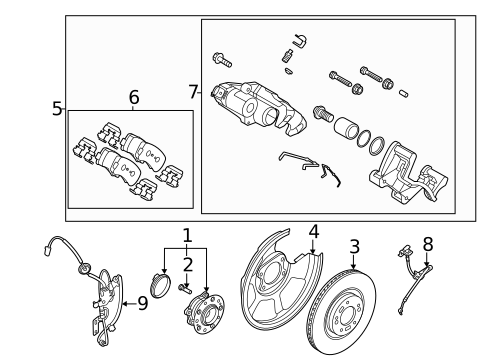 Rear Brakes for 2020 Kia Cadenza #0