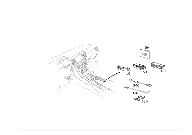 212820015128 - Telephony: Mount for Mercedes-Benz Image