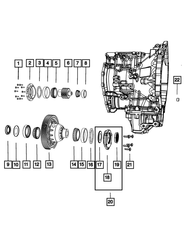 4800528AA - 62TE; 6-Speed; Automatic Transaxle: Shim for Mopar Image image