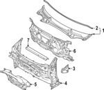 86430XG000 - : Rear Weather-Strip for Kia Image