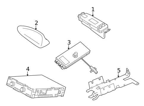 Antenna & Radio for 2014 Volvo XC60 #0