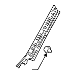 858102F100IM - Body: Windshield Pillar Trim for Kia: Spectra, Spectra5 Image