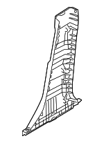 858452F000IM - Body: Lower Center Pillar Trim for Kia: Spectra, Spectra5 Image