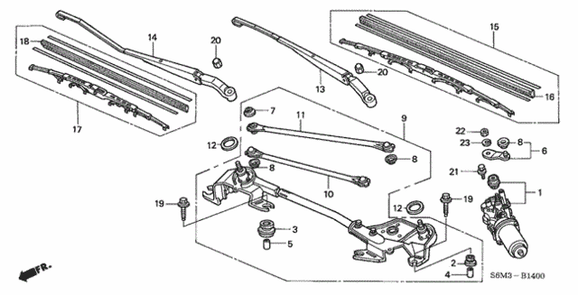 Front Wiper for 2005 Acura RSX #0