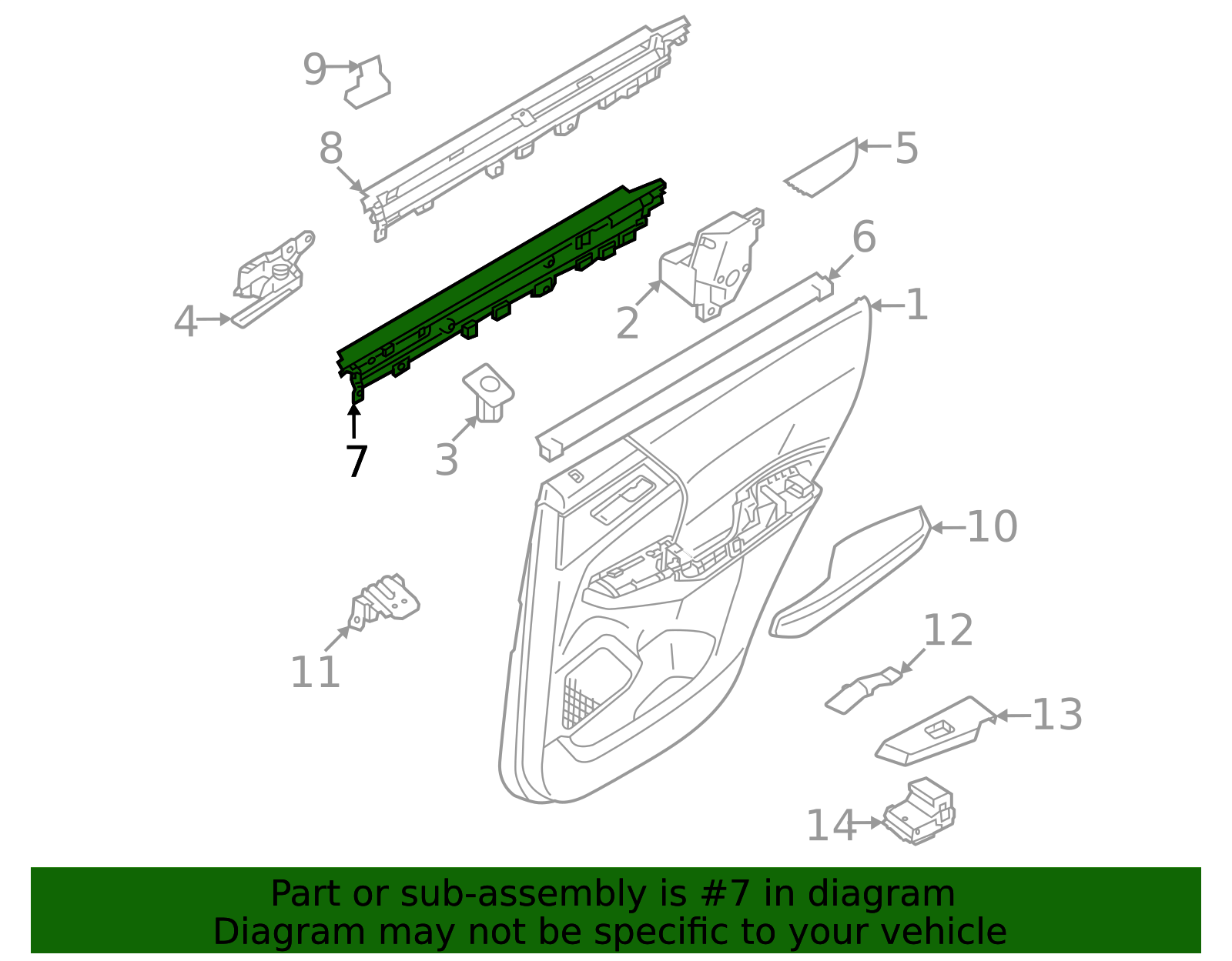 7222C183XA - Upper Trim 2022-2025 Mitsubishi | Official Mitsubishi