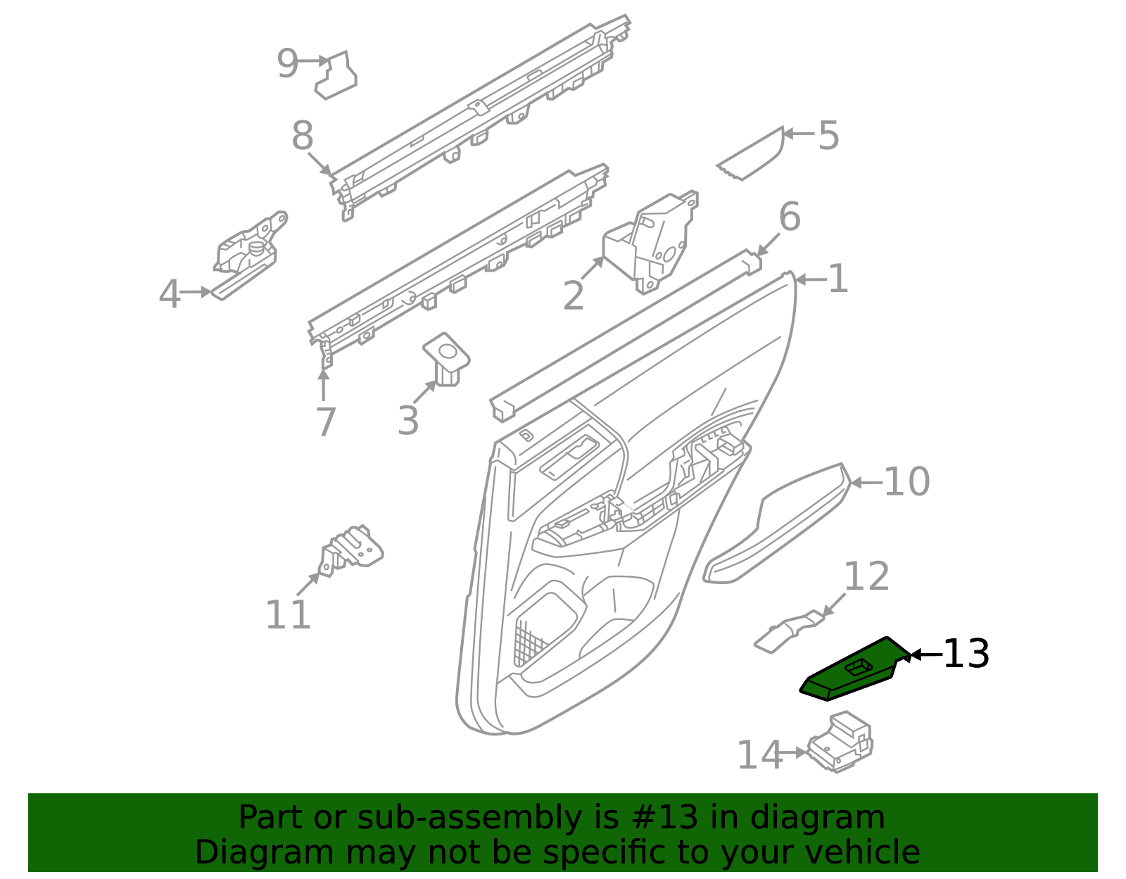 7222C188XA - Switch Bezel 2022-2025 Mitsubishi | Official