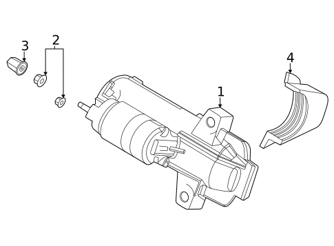 Starter & Related Components for 2020 Ford Escape #0