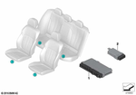 61355B44733 - Vehicle Electrical System: Seat Module for BMW Image