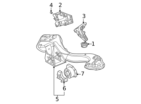 Engine & Trans Mounting for 2000 BMW X5 #0