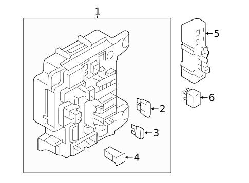 Fuse & Relay for 2025 Mitsubishi Outlander Sport #1