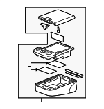 20904120 - Body: Seat Back Assembly for Cadillac: Escalade, Escalade ESV, Escalade EXT | Chevrolet: Avalanche, Silverado 1500, Silverado 2500 HD, Silverado 3500 HD, Suburban 1500, Suburban 2500, Tahoe | GMC: Sierra 1500, Sierra 2500 HD, Sierra 3500 HD, Yukon, Yukon XL 1500, Yukon XL 2500 Image