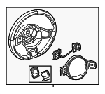 5C0419091DGGRU - Steering: Steering Wheel for Volkswagen Image