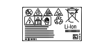 61277625086 - Electrical: Battery Label for Mini Image
