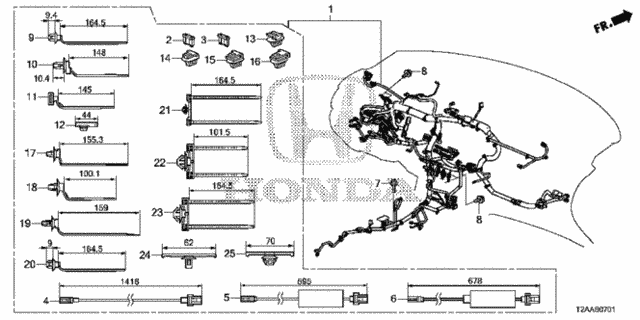 Wire Harness (2) for 2017 Honda Accord #0