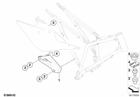 Motorcycle Trim Section, Windshield for 2010 BMW-Motorrad G 450 X #1