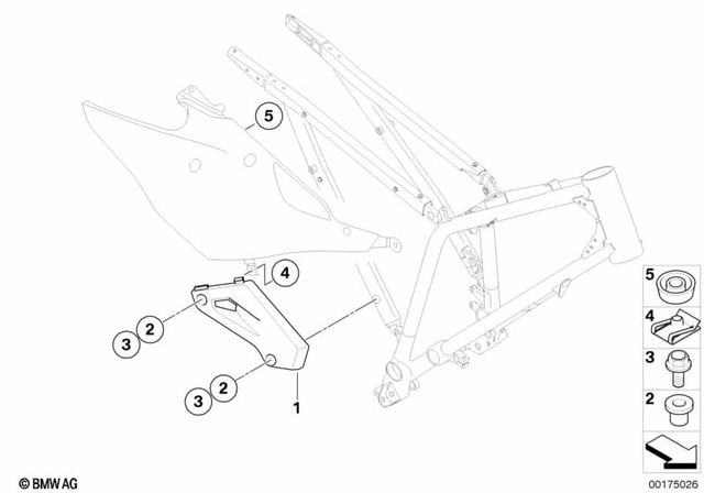 46637701499 - Frame and Mounting Parts: Heat Protection -  for BMW-Motorrad Image image