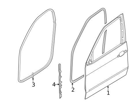 Door & Components for 2018 BMW X6 #1